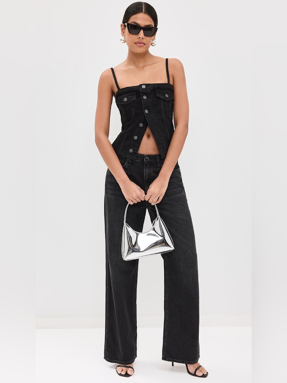 NWOT REFORMATION Coco Denim Top
Size 12